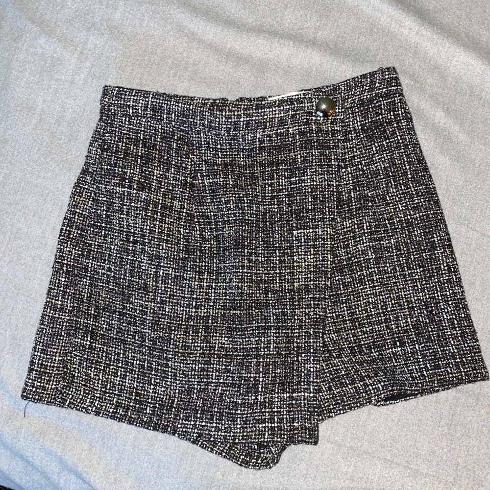 By the way Mini Tweed Glitter Skort XS
